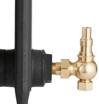 UK-28 Thermostatic Cast Iron Radiator Valve - Antique Brass